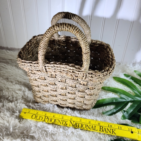 🌵Vintage Boho Wicker Tote Bag Storage Basket - Picture 3 of 4